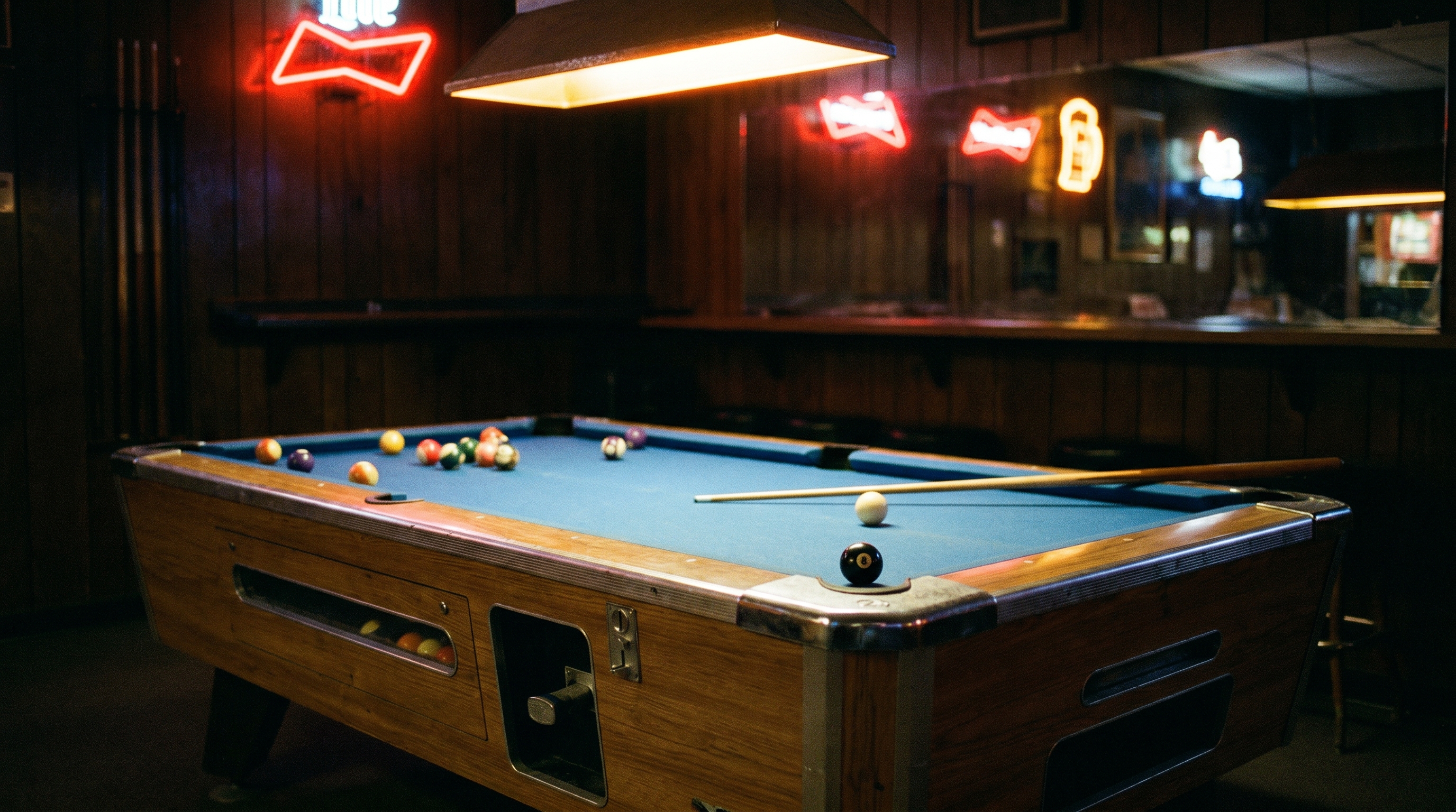 Pool Tables placed by Social Amusements — Valley & Global 7ft coin-op.